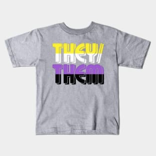 They/Them Pronouns Kids T-Shirt